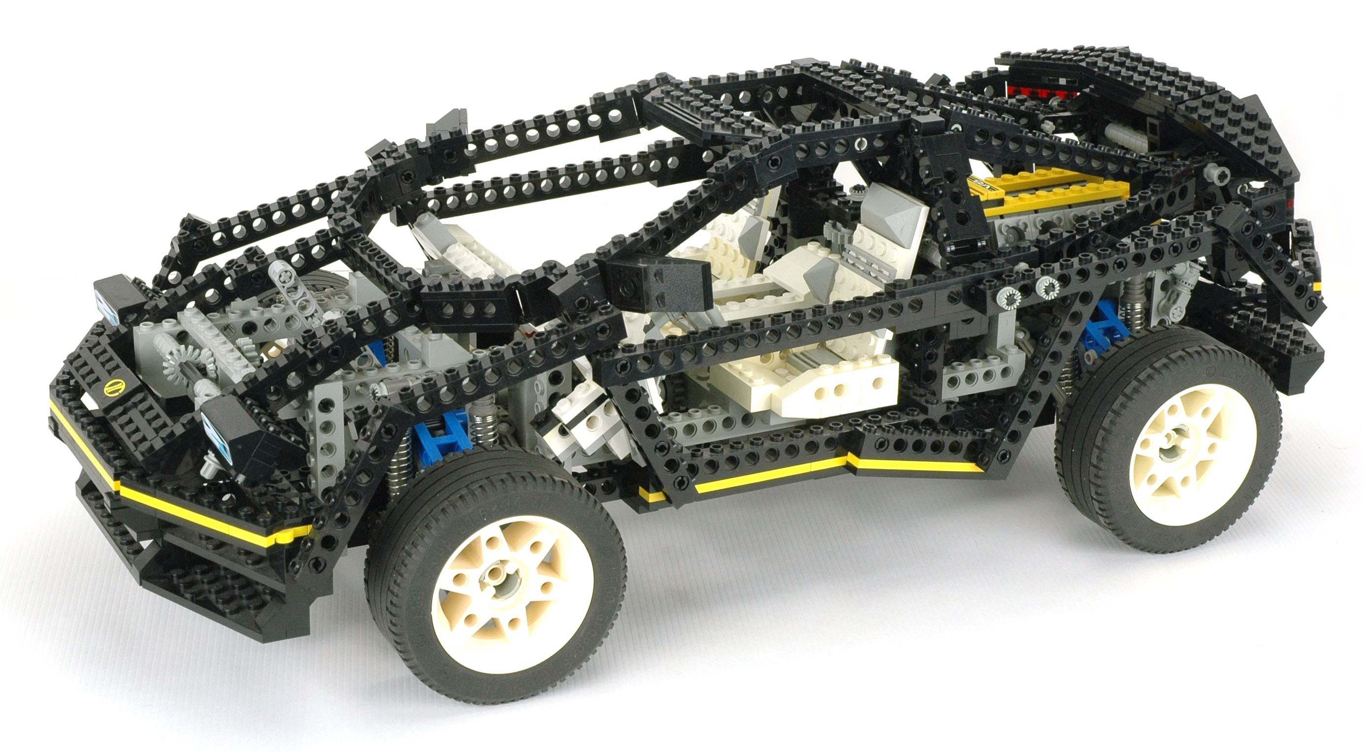 1 X LEGO TECHNIC SET MODELLO TRAFFIC 8880 Super Car Nero Corsa Sport-carrello au 